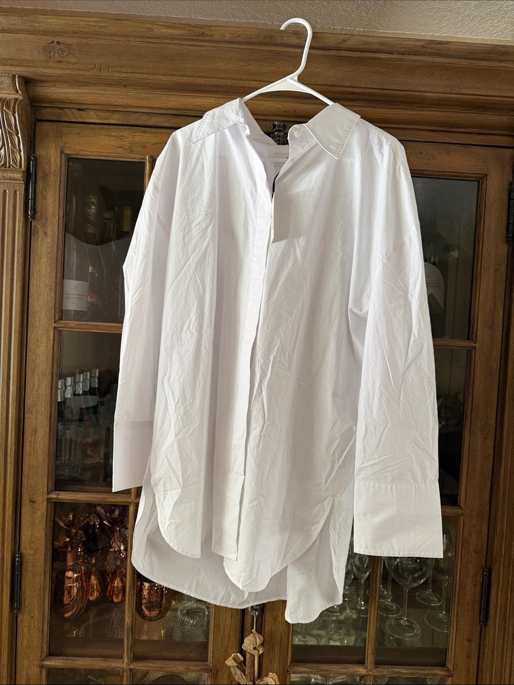 Banana Republic White Women's Button-Front Blouse